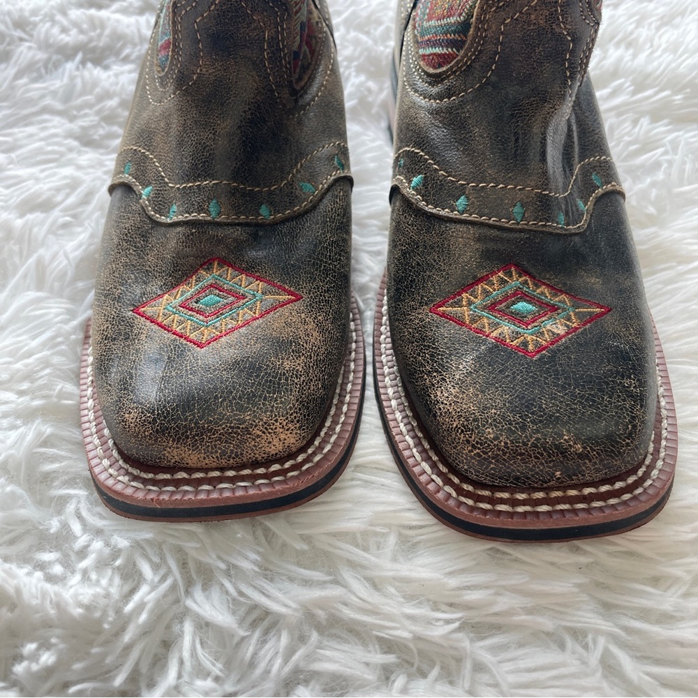 Laredo Scout Aztec Square Toe Western Boots - Picture 3 of 12